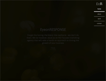 Tablet Screenshot of eyeonresponse.com